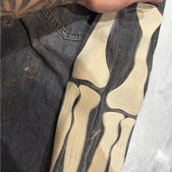 Kapital Bone Denim Shorts